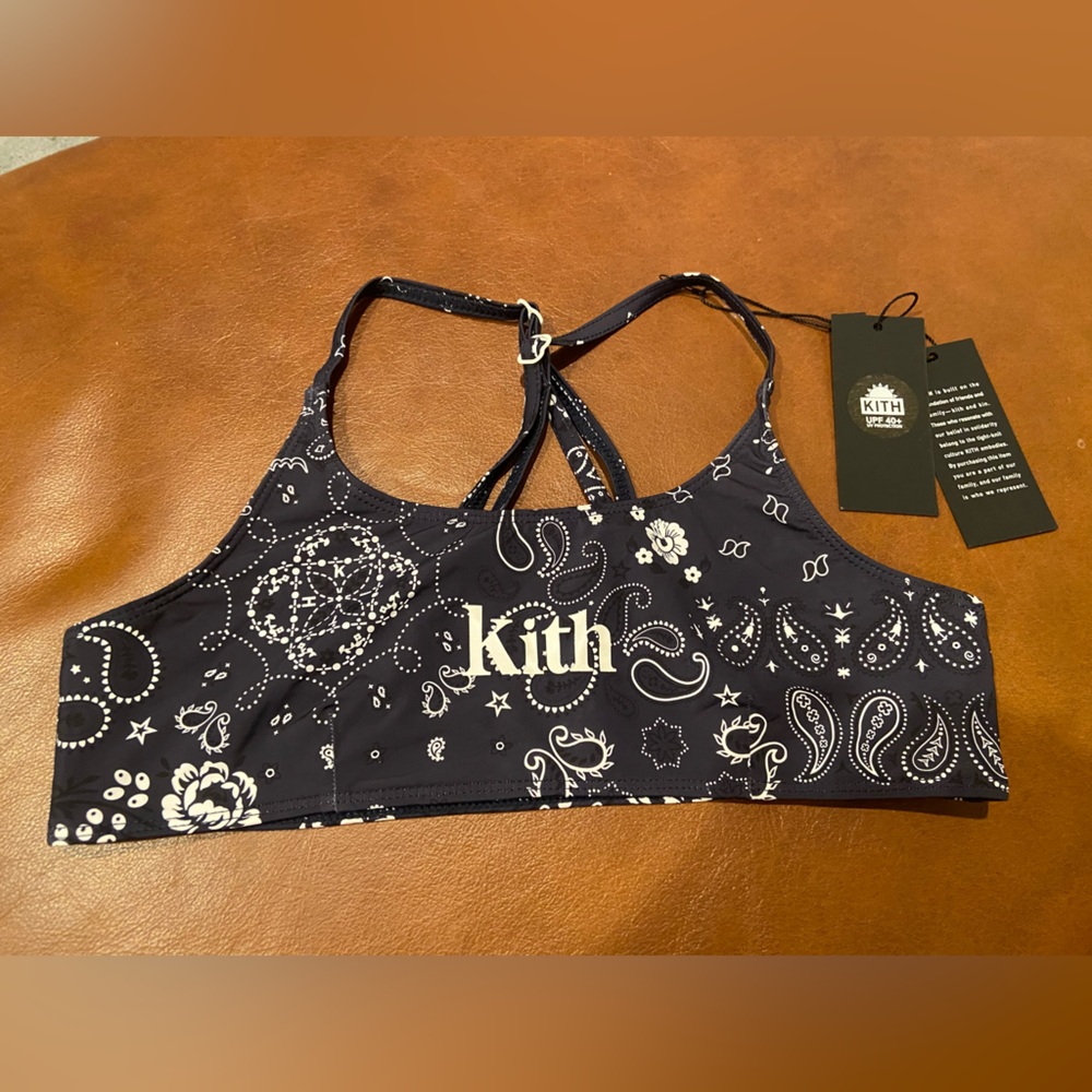 NWT girls Kith Riley UV Protection bikini top or active top Sz xl 14/16